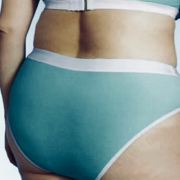 NWT [Kona Sol] Bandeau Swimsuit High Waisted Green BOTTOMS Women’s Sz XS-3XL - Picture 6 of 10